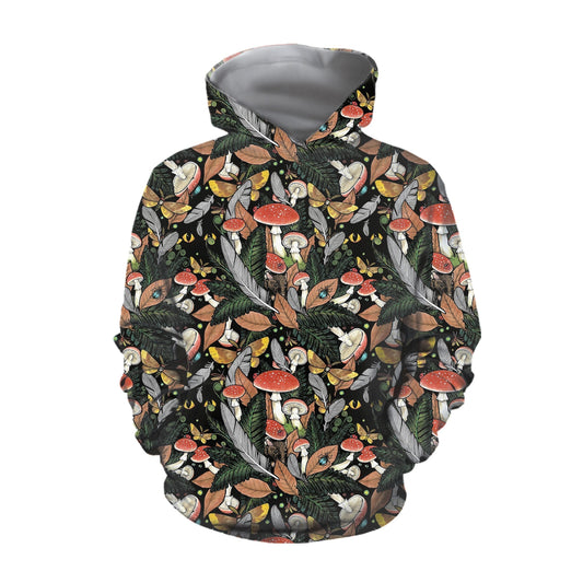 Beautiful Forest Mushroom Hoodie DC Fashion - Amaze Style™-Apparel