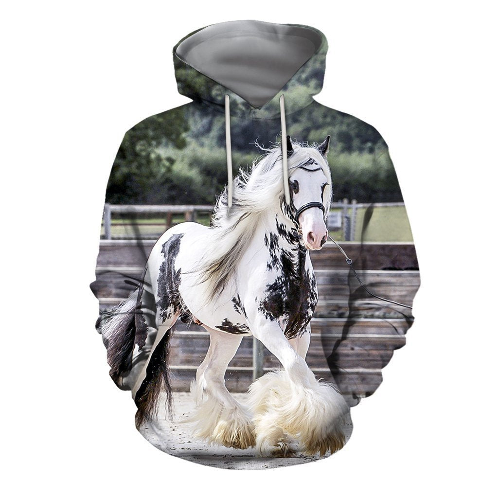 3D All Over Printed Friesian Horse Shirts - Amaze Style™-Apparel