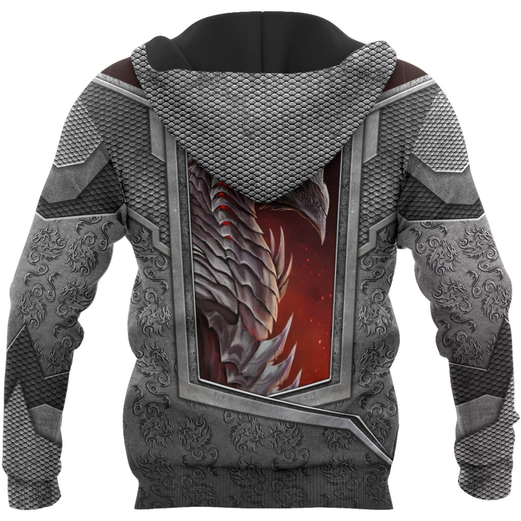 3D Tattoo and Dungeon Dragon Hoodie HAC020109-Apparel-NM-Hoodie-S-Vibe Cosy™