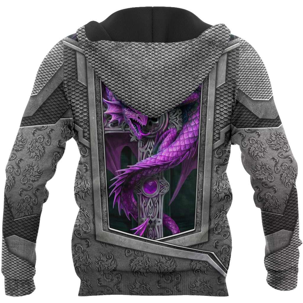3D Tattoo and Dungeon Dragon Hoodie HAC27121-Apparel-NM-Hoodie-S-Vibe Cosy™
