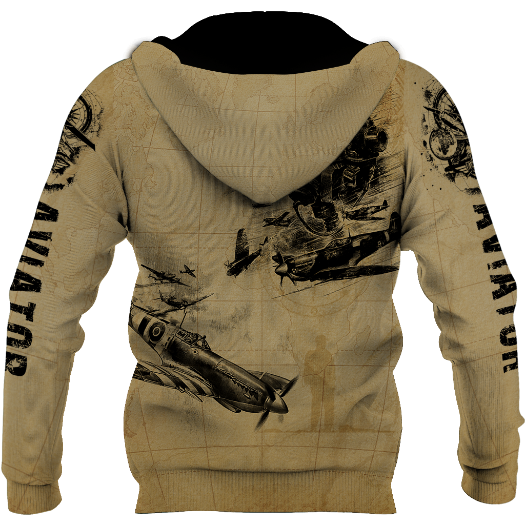 Aviator fly high brave and safe all over printed shirts for men and women JJ030101 - Amaze Style™-Apparel