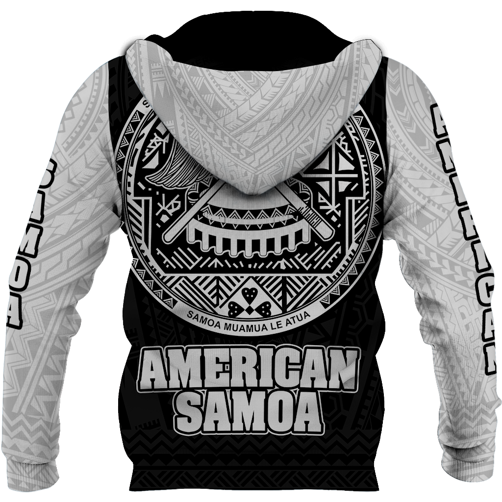 American Samoa All Over Hoodie - Coat Of Arm JJ300101 PL - Amaze Style™-Apparel