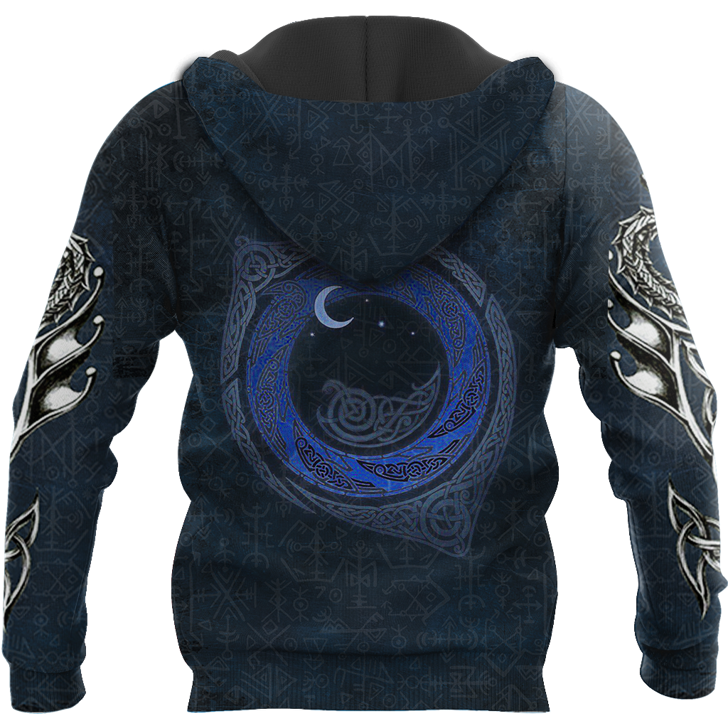 VIKING DRAGON ALL OVER PRINT HOODIE - Amaze Style™-Apparel