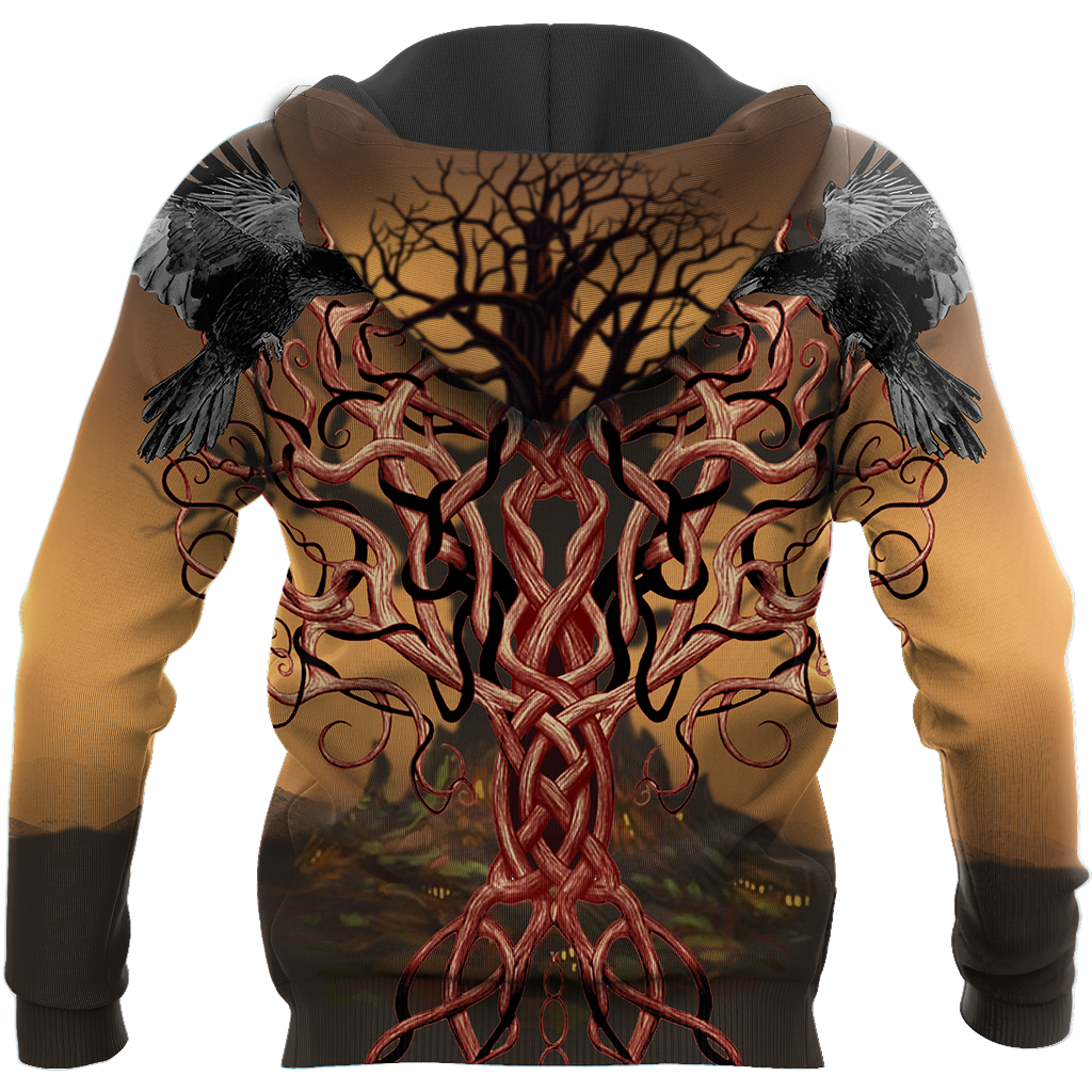 Viking Wolf All Over Printed