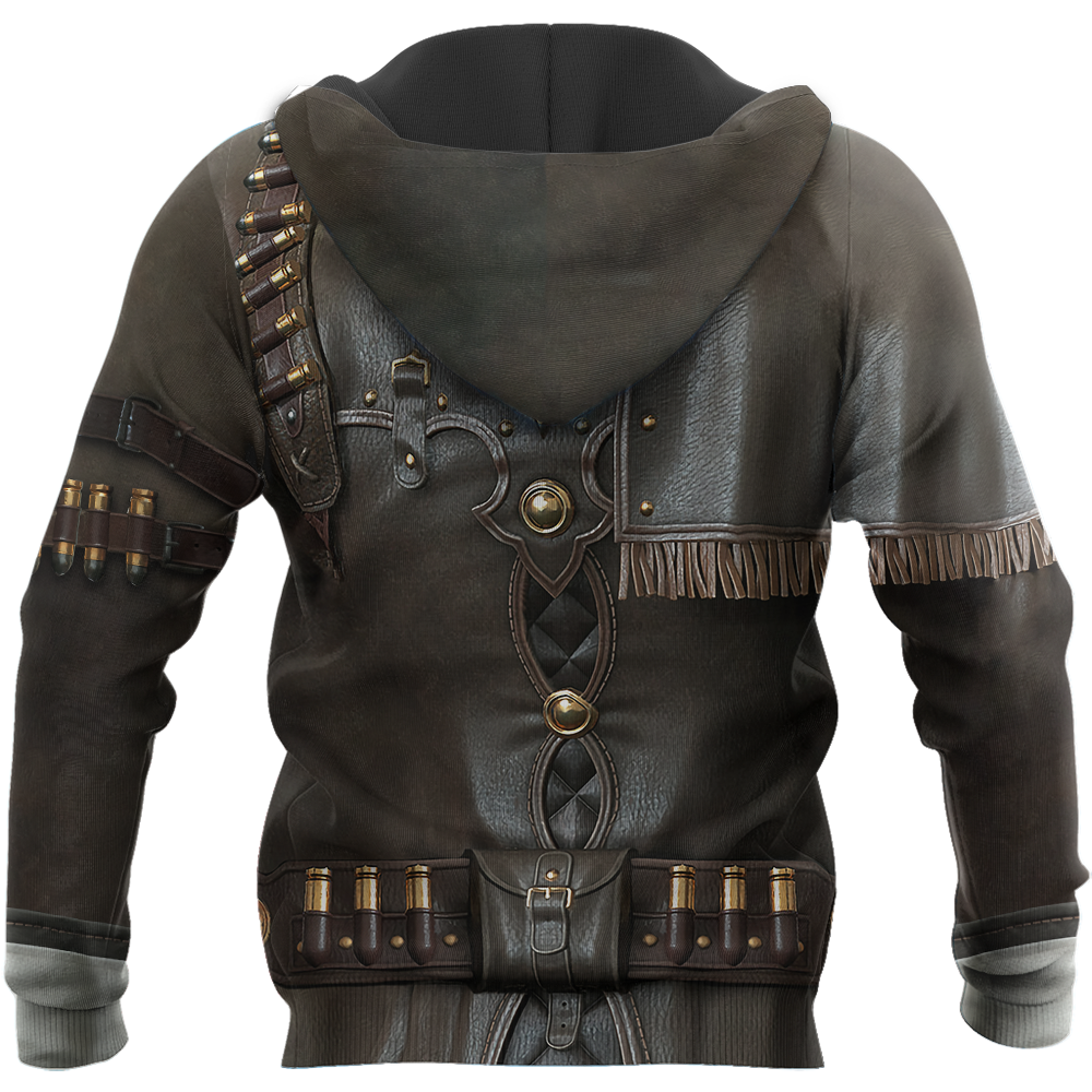 3D All Over Printed Cowboy Armor Hoodie Shirts MP260203 - Amaze Style™-Apparel