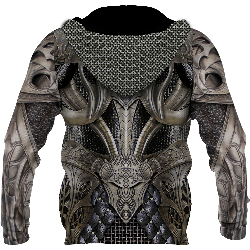 3D Printed Hoodie Chainmail Knight Armor Clothes JJ060304 - Amaze Style™-Apparel