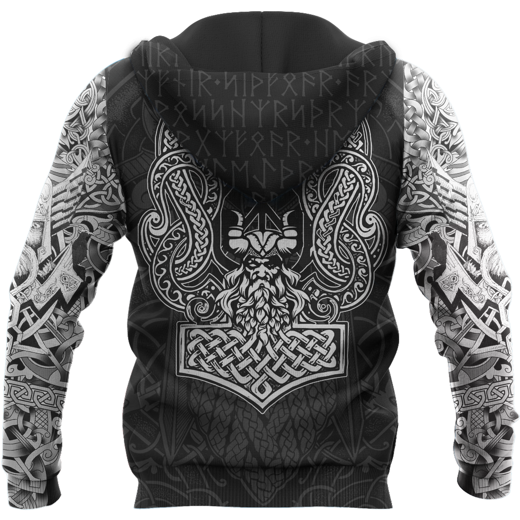 3D All Over Printed Viking Odin Hoodie - Amaze Style™-Apparel