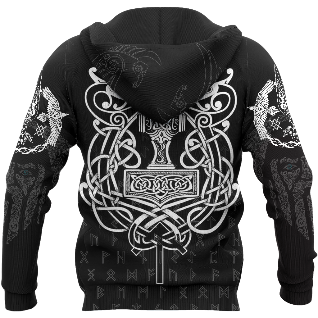 3D All Over Printed Raven And Odin version 1.0 - Amaze Style™-Apparel