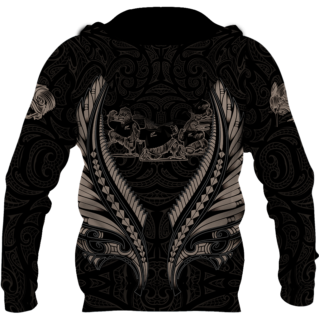 Aotearoa's Love Is Too Big In Me Hoodie Silver Fern Patterns Maori JJ241201 PL - Amaze Style™-Apparel