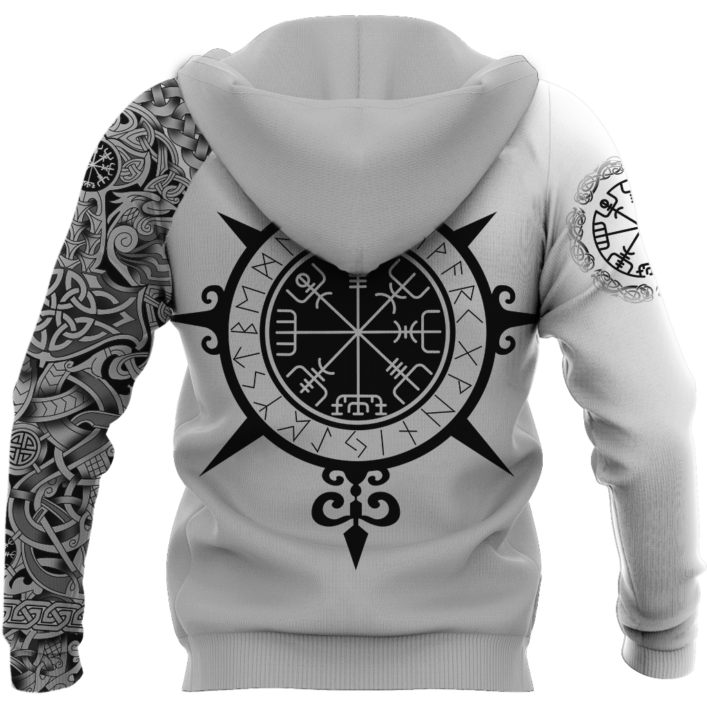 3D All Over Printed Viking Tattoo Hoodie - Amaze Style™-Apparel