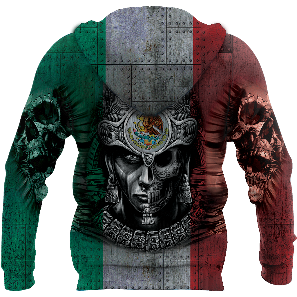 3D All Over Aztec Warrior Mexican 07 Hoodie - Amaze Style™-Apparel