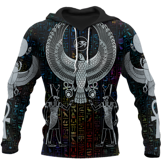 3D All Over Printed Hieroglyphics Ancient Egypt Hoodie Clothes JJ020401 - Amaze Style™-Apparel