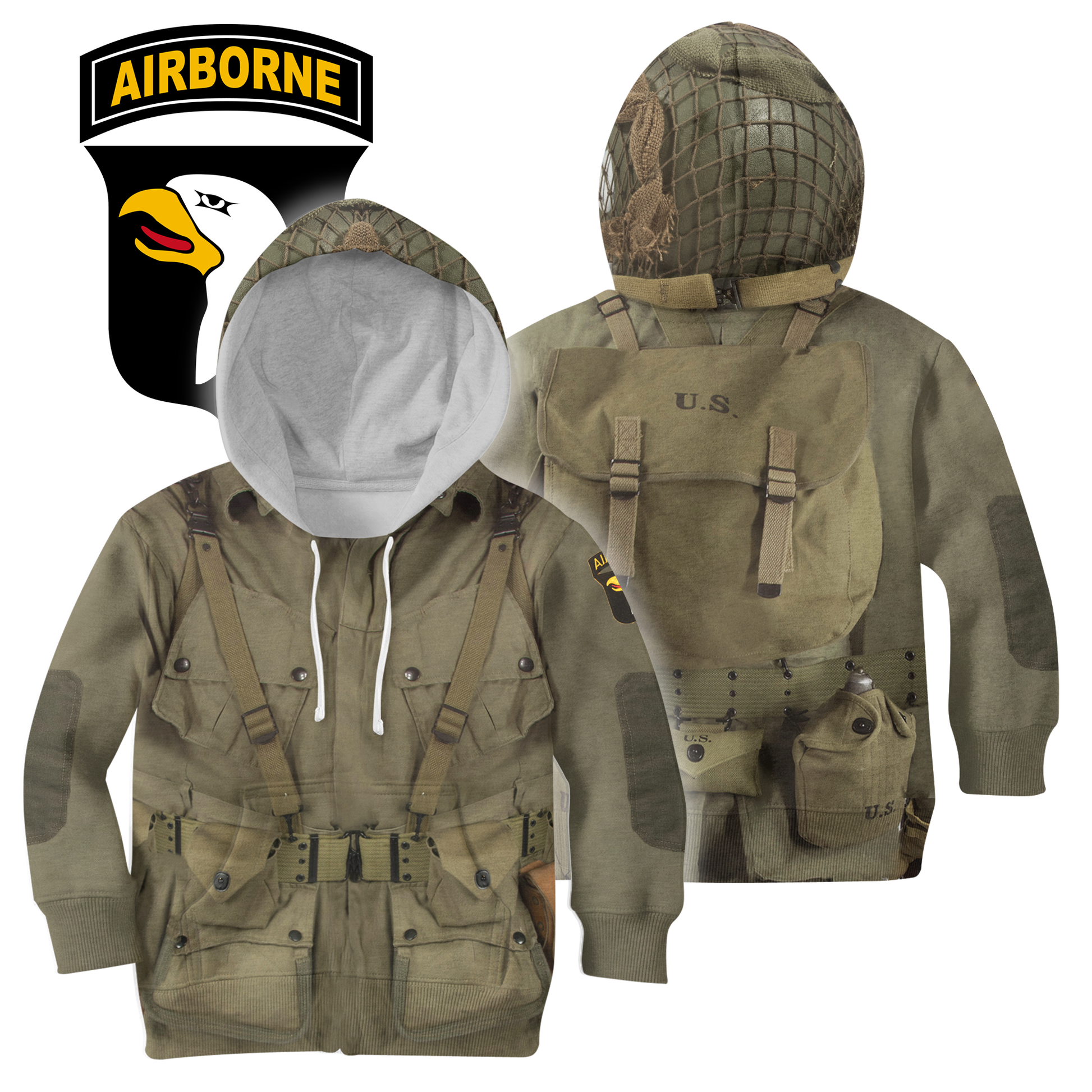3D All Over Printed WW2 Paratroopers Uniform - Amaze Style™-Apparel