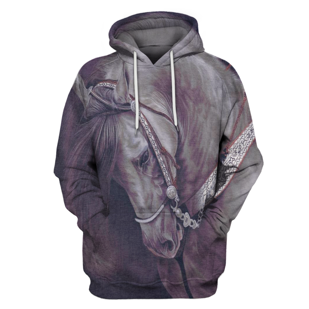 3D All Over Print Horse Hoodie-Apparel-6teenth World-Hoodie-S-Vibe Cosy™
