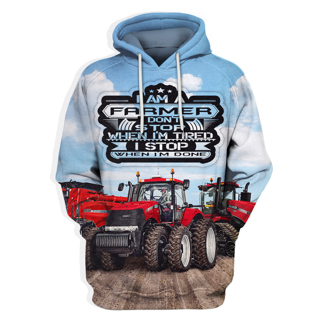 3D All Over Print Tractor Hoodie-Apparel-6teenth World-Hoodie-S-Vibe Cosy™