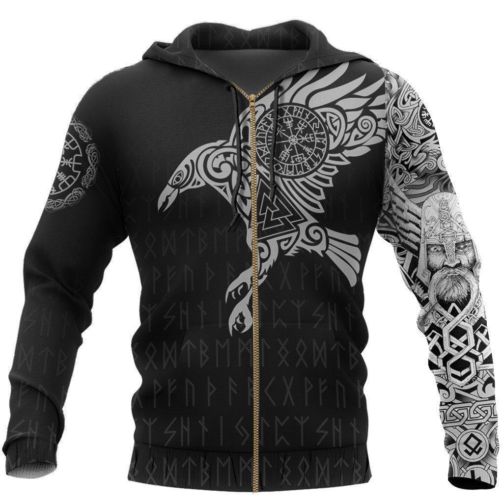 Vikings - The Raven of Odin Tattoo version 2.0 - Amaze Style™-Apparel