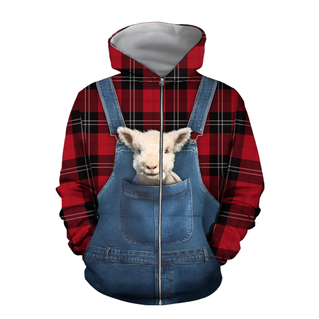 Baby Sheeps Hoodie T-Shirt Sweatshirt for Men and Women NM121111-Apparel-NM-Zip hoodie-S-Vibe Cosy™
