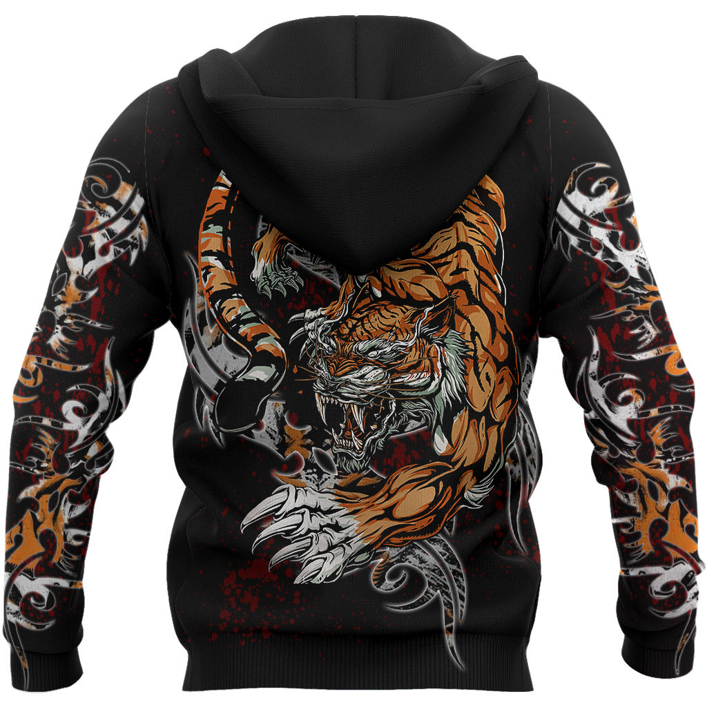 Tiger Fighter 3D Over Printed Shirt for Men and Women