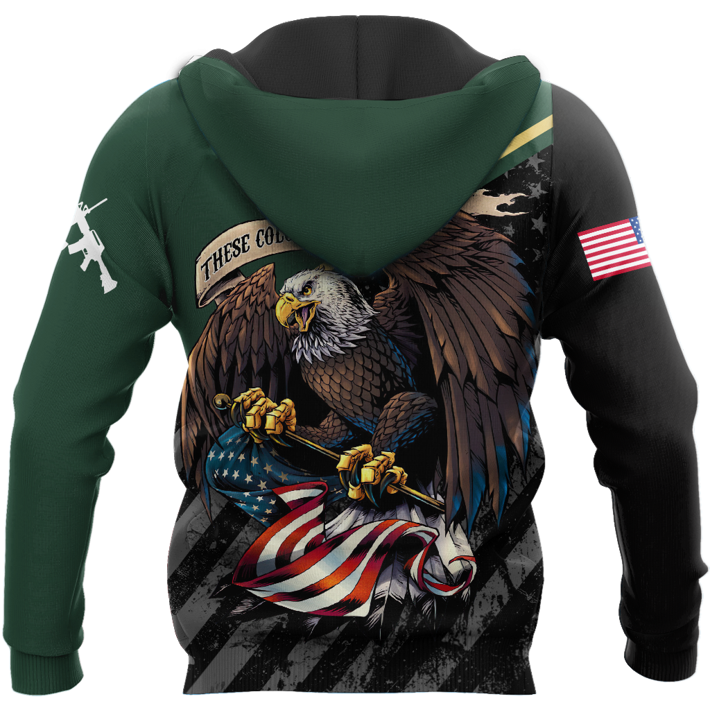 US Veteran Army Green 3D All Over Printed Shirts For Men And Women Proud Military