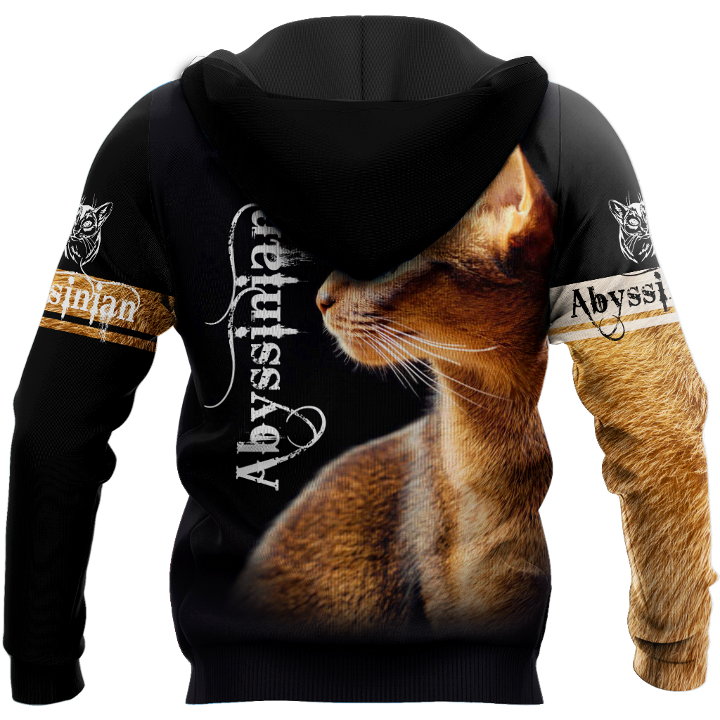 Abyssinian cat tattoo 3D printed shirts for men and women