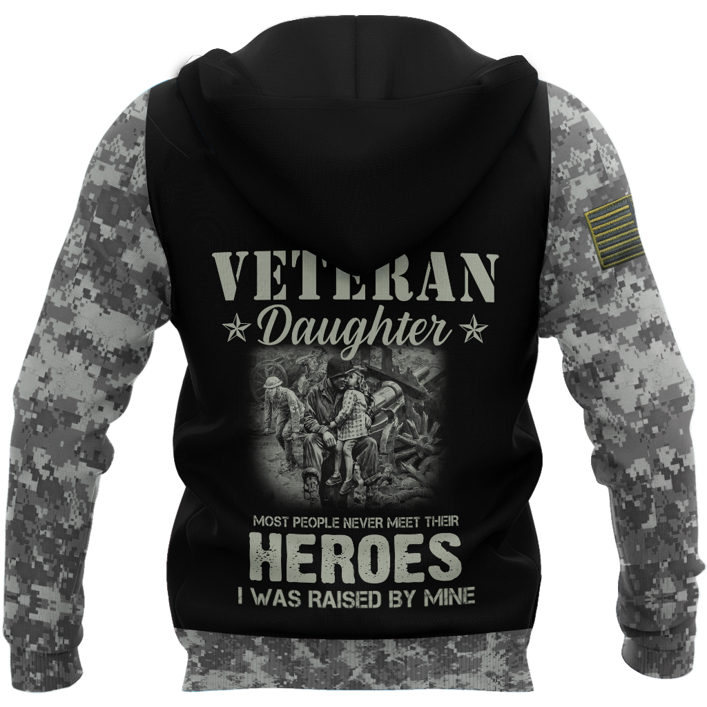 Veteran Daughter 3D All Over Printed Shirt Hoodie MP27082002