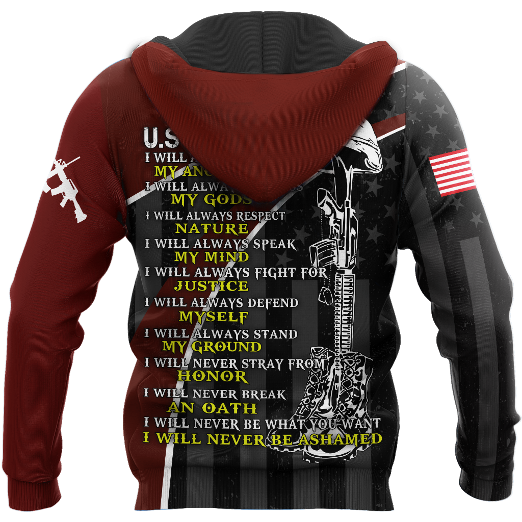 Veteran Honor the fallen I will 3d all over printed shirts for men and women TR2605201S - Amaze Style™-Apparel