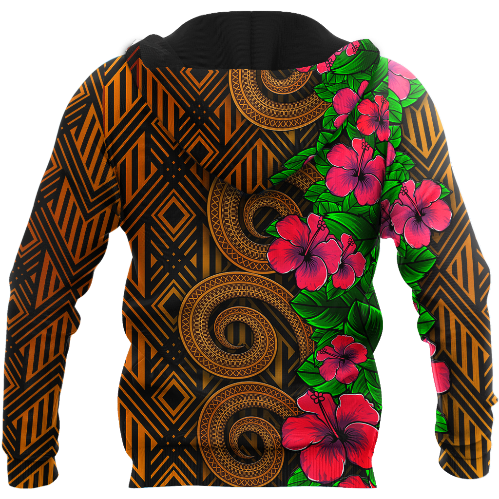 Amazing Polynesian Tribal Pattern Customize 3D All Over Printed Unisex Hoodie