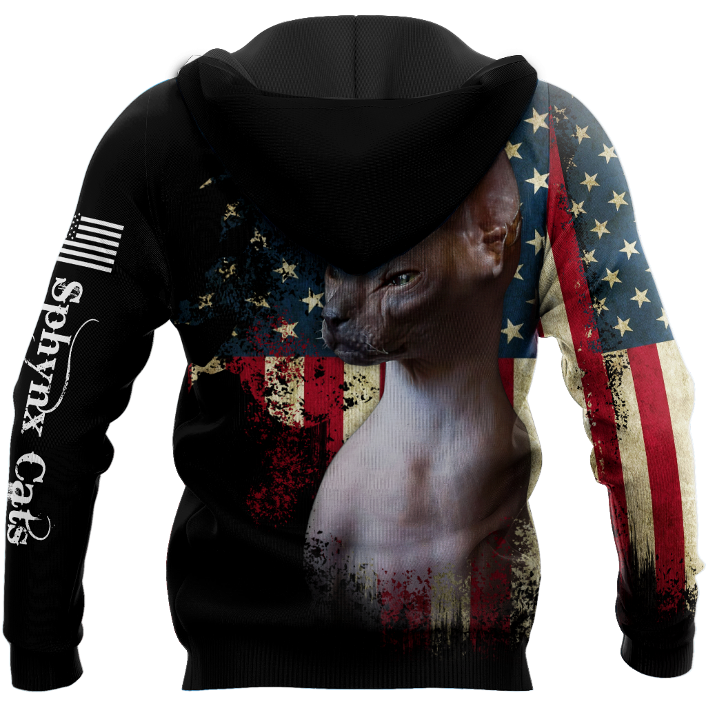 American Sphynx cat 3D printed shirts for men and women