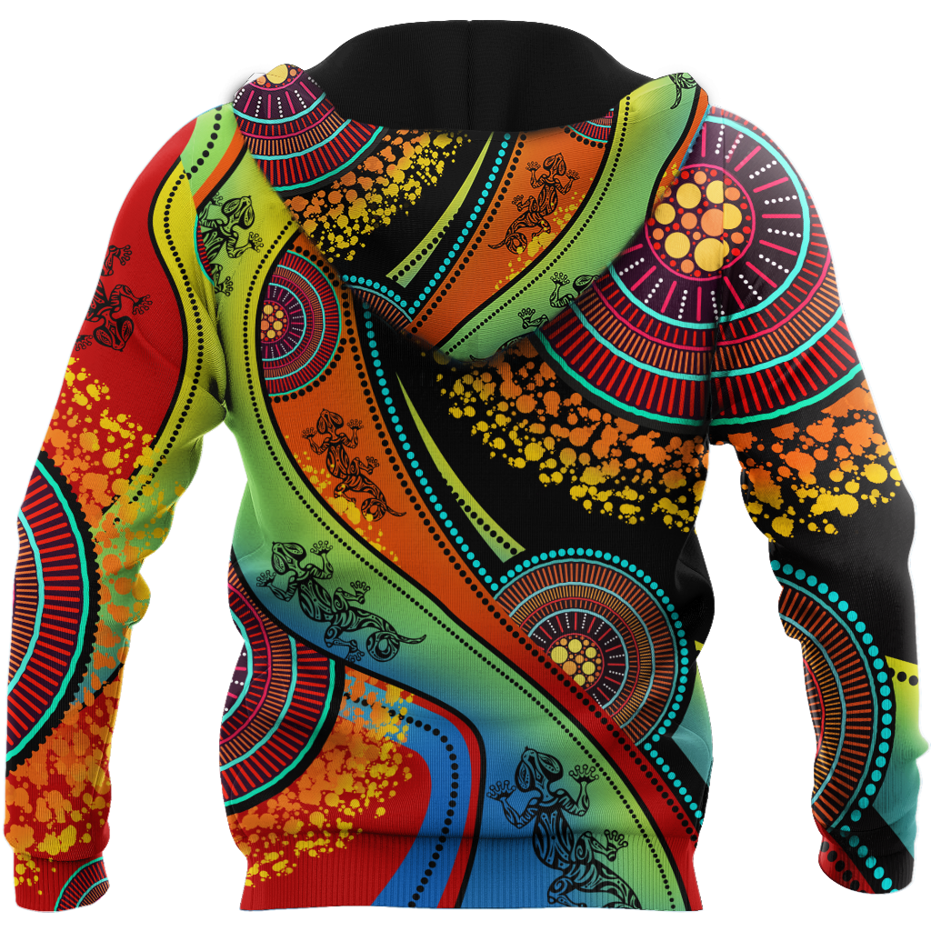 Aboriginal Australia Indigenous Lizard Painting Art shirts for men and women