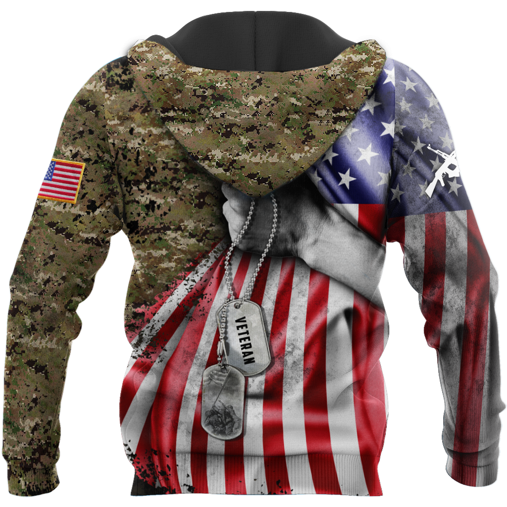 US Air Force tag Custom name 3D shirts for men and women Proud Military