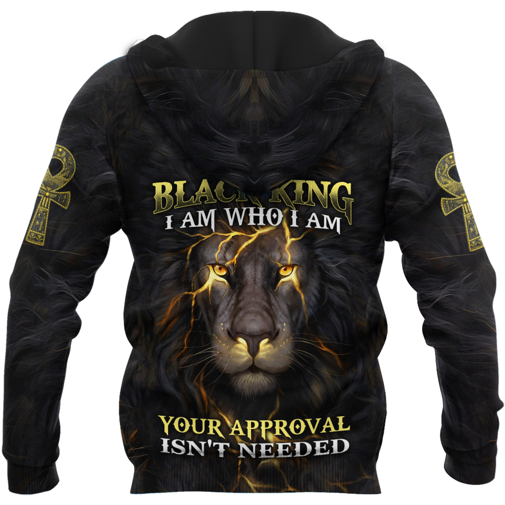 Black King-I Am Who I Am Ankh Symbol  3D All Over Printed Shirts For Men and Women Pi11062003S1