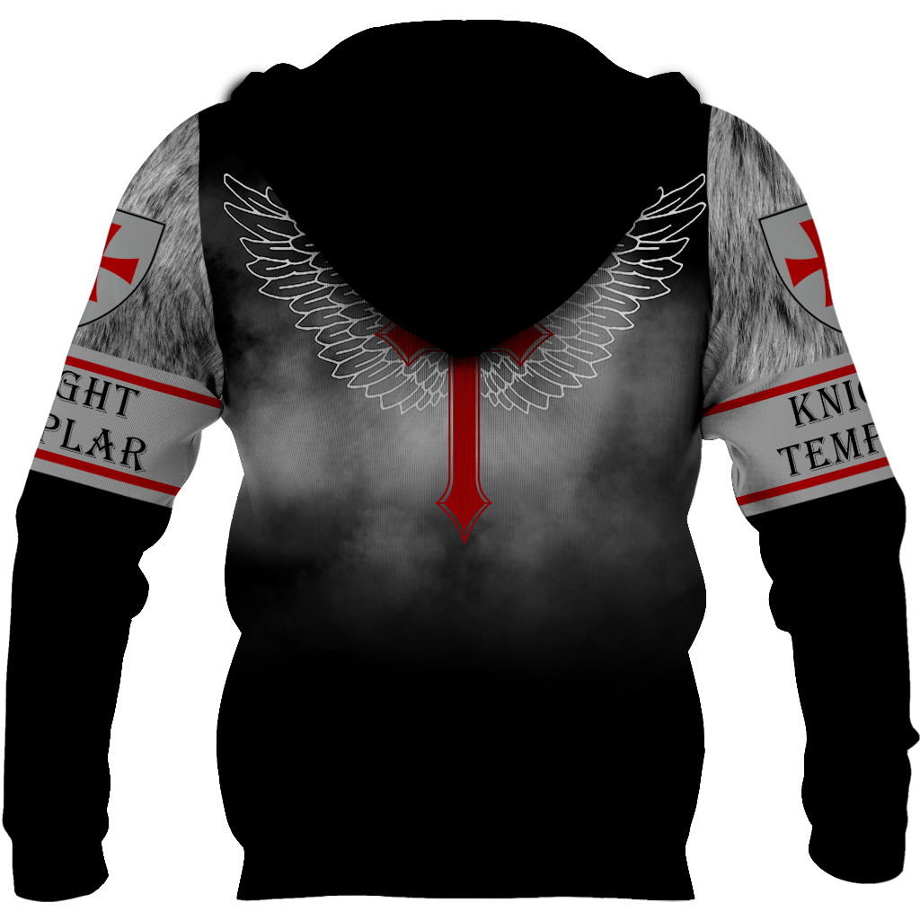 Brave Knight Templar God 3D All Over Printed Shirts JJ010401-Apparel-MP-Hoodie-S-Vibe Cosy™