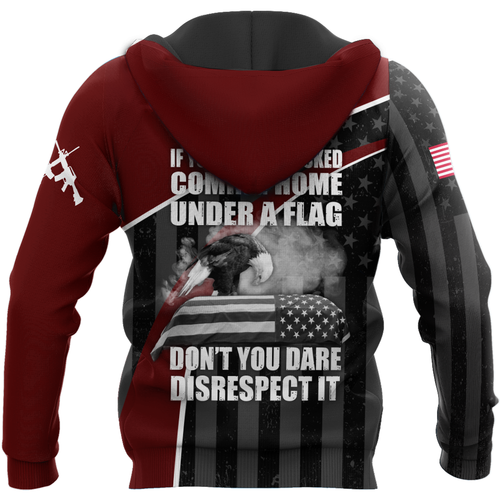 Veteran Honor the fallen Coming Home under a Flag 3D shirts for men and women