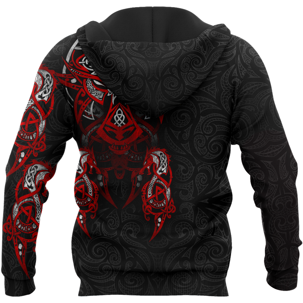 Viking Tattoo Dragon Hoodie T Shirt For Men and Women HAC150604-NM-Apparel-NM-Hoodie-S-Vibe Cosy™