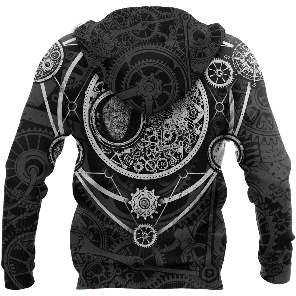 Steampunk Heart of Mechanic 3D Over Printed Hoodie for Men and Women-ML