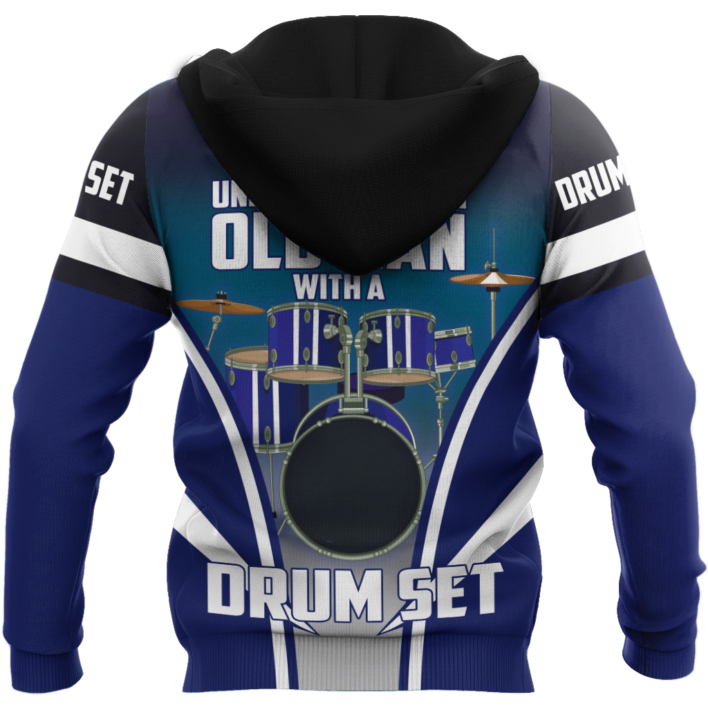 All Over Printed Never Underestimated An Old Man With A Drum Set HHT29082001-MEI