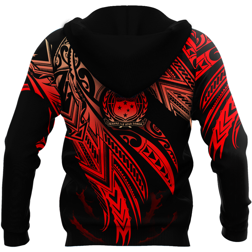 Amazing Samoa Polynesian 3D Tattoo Unisex Deluxe Hoodie ML