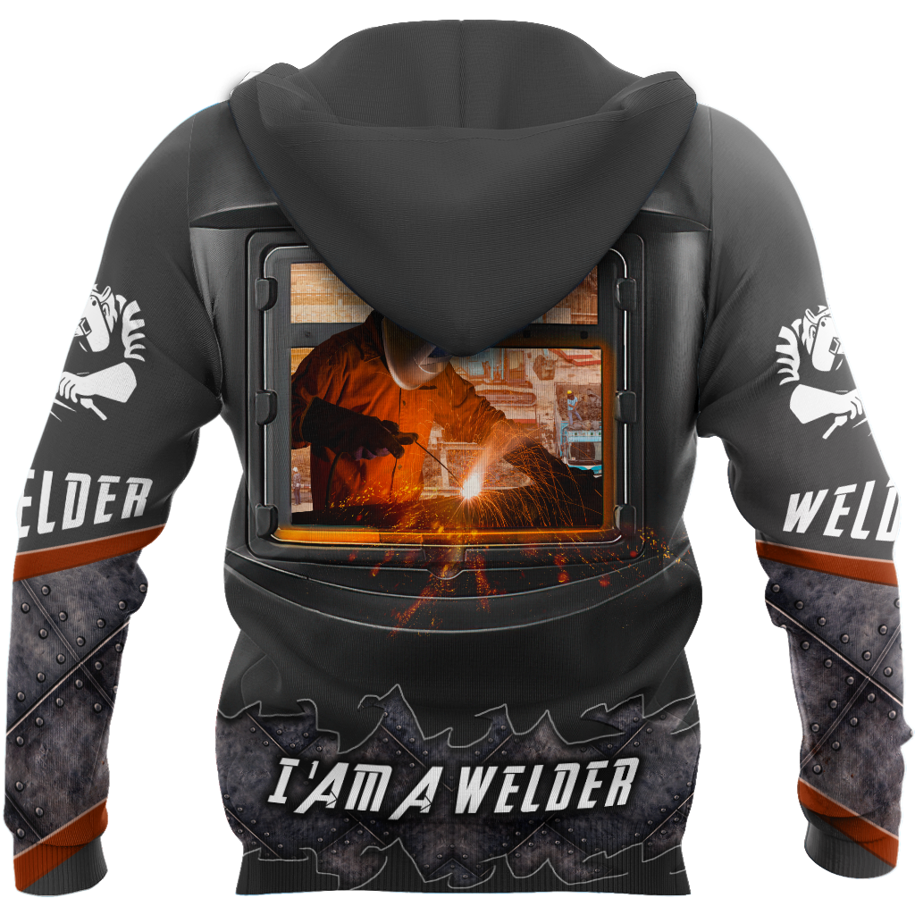 Awesome Welder All Over Printed Hoodie MEI