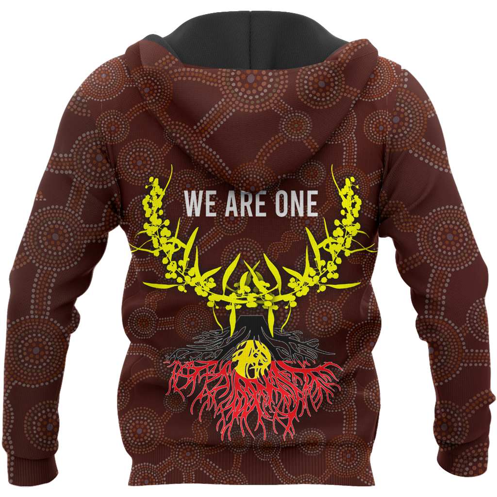 We are one Koori and Australia all over shirt for men and women brown TR030401 - Amaze Style™-Apparel