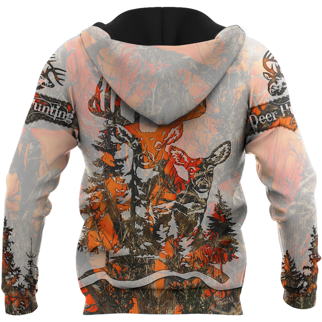 3D All Over Print Deer Hunting Hoodie JJW10082001