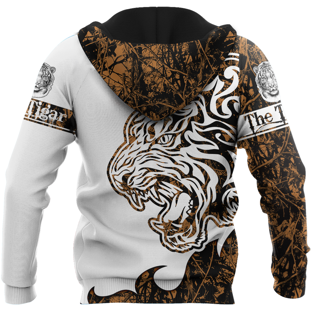 The Tiger Brown Camo Tattoo 3D All Over Printed Shirts For Men and Women JJW17082003S