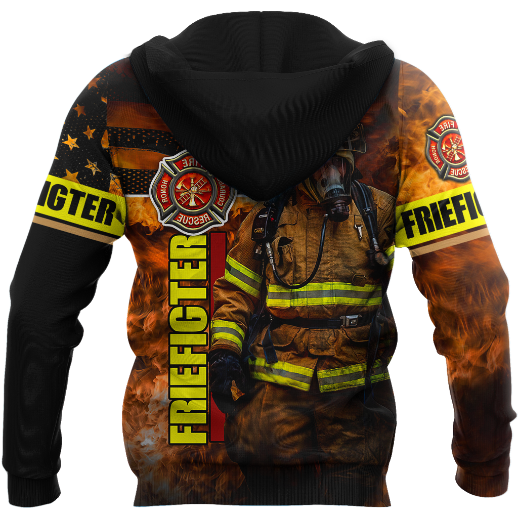 Brave Firefighter-Fireman 3D All Over Printed Shirts For Men and Women TA0822202