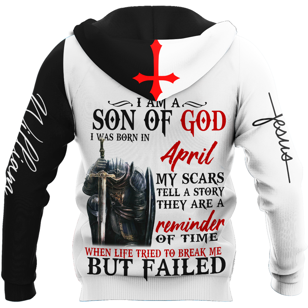 April Guy - Son of God Custome Name 3D All Over Printed Hoodie