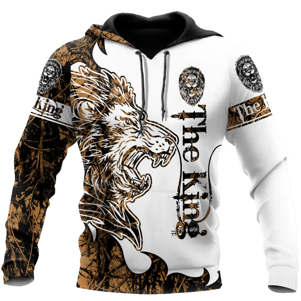The King Lion Tattoo Over Printed Hoodie TP