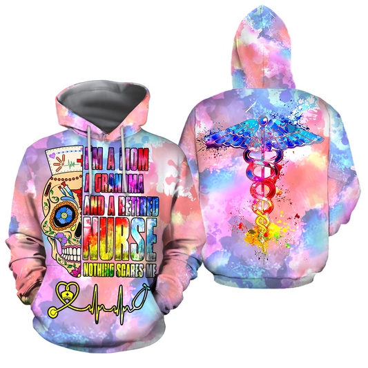 All Over Printed Retired Nurse Grandma HAC050902-MEI