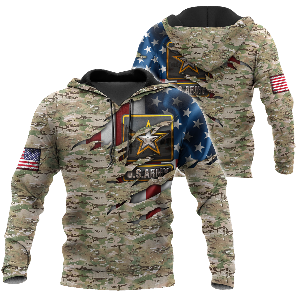 US Army Veteran 3D All Over Printed Hoodie Shirt HAC150905