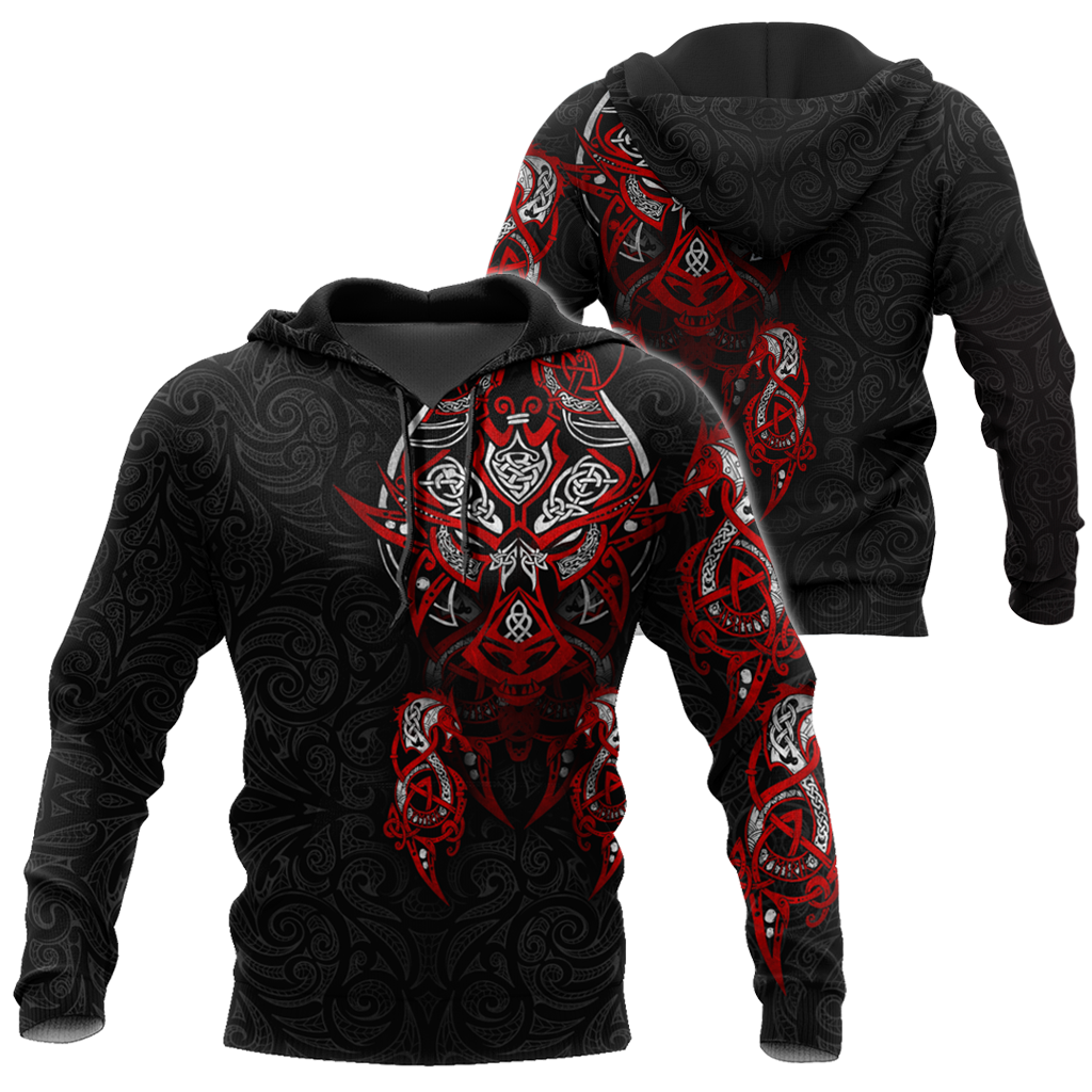 Viking Tattoo Dragon Hoodie T Shirt For Men and Women HAC150604-NM-Apparel-NM-Hoodie-S-Vibe Cosy™