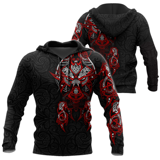 Viking Tattoo Dragon Hoodie T Shirt For Men and Women HAC150604-NM-Apparel-NM-Hoodie-S-Vibe Cosy™