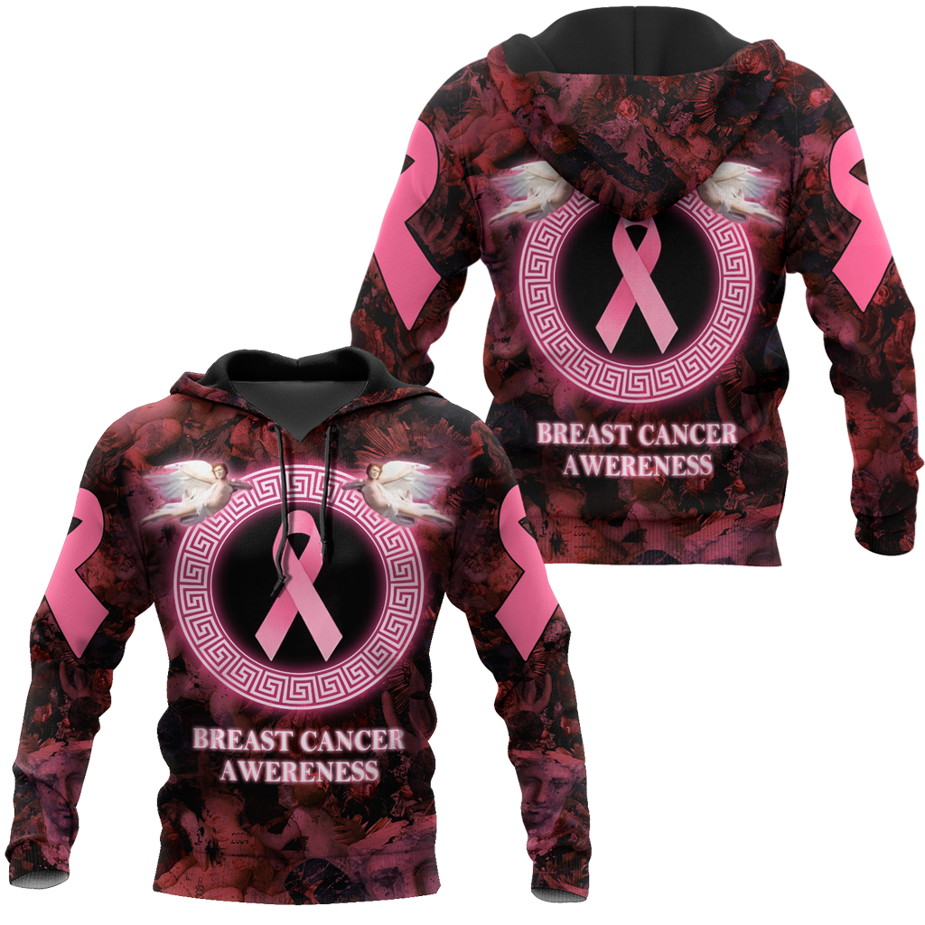 3D Angel Breast Cancer Awareness Hoodie T-Shirt Sweatshirt SU110301 - Amaze Style™-Apparel