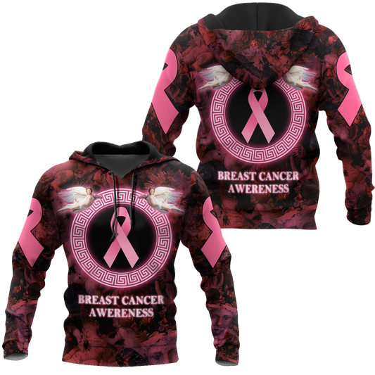 3D Angel Breast Cancer Awareness Hoodie T-Shirt Sweatshirt SU110301 - Amaze Style™-Apparel